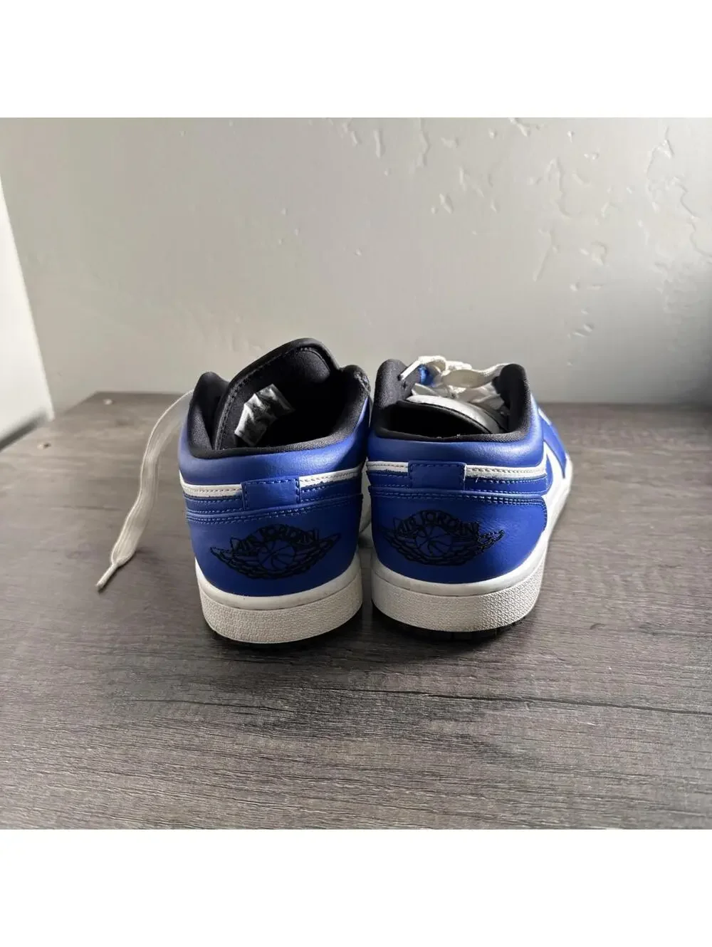 Nike Air Jordan 1 Low Men's Sneakers Size 8 Blue/White Game Royal 553558-124